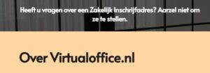 zakelijk inschrijfadres