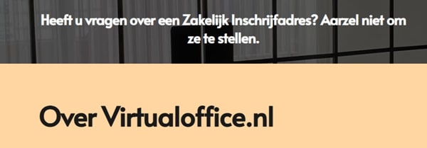 zakelijk inschrijfadres